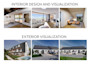 render 3d exterior and interior for your house
